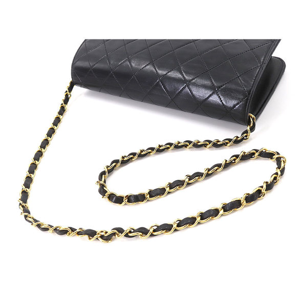 Chanel Matelasse Chain Shoulder Bag Leather Black Gold Metal Fittings - Picture 5 of 9